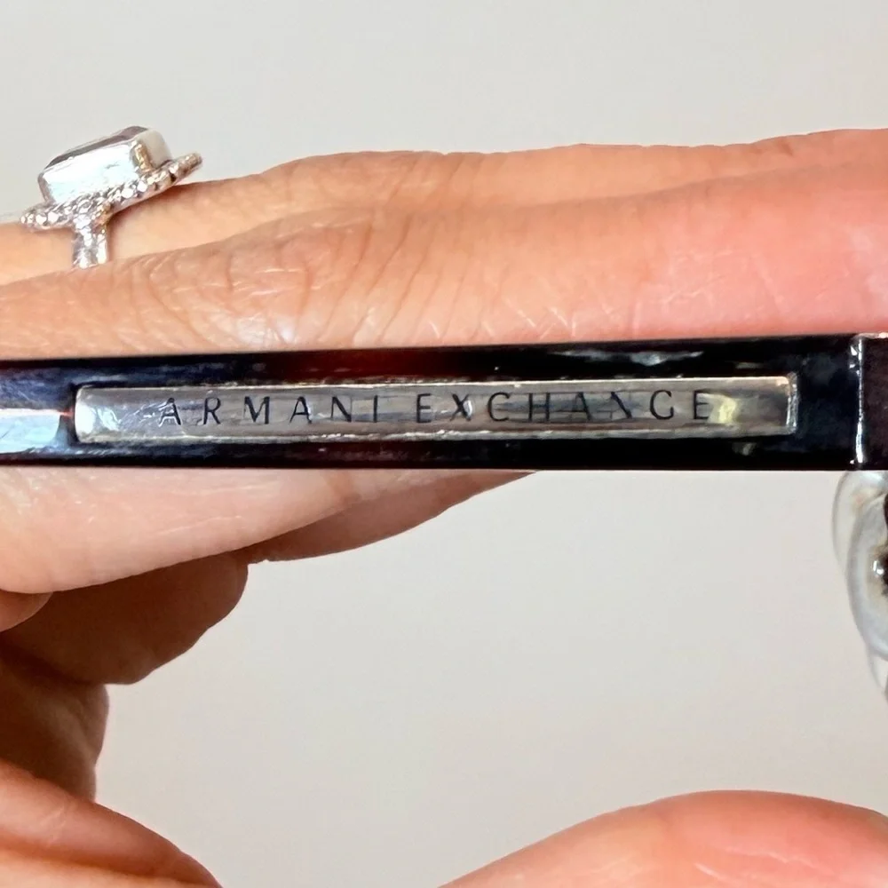 🔥Armani Exchanged Classic Burgandy Metal Rim Magnifying Eyeglasses EC🔥